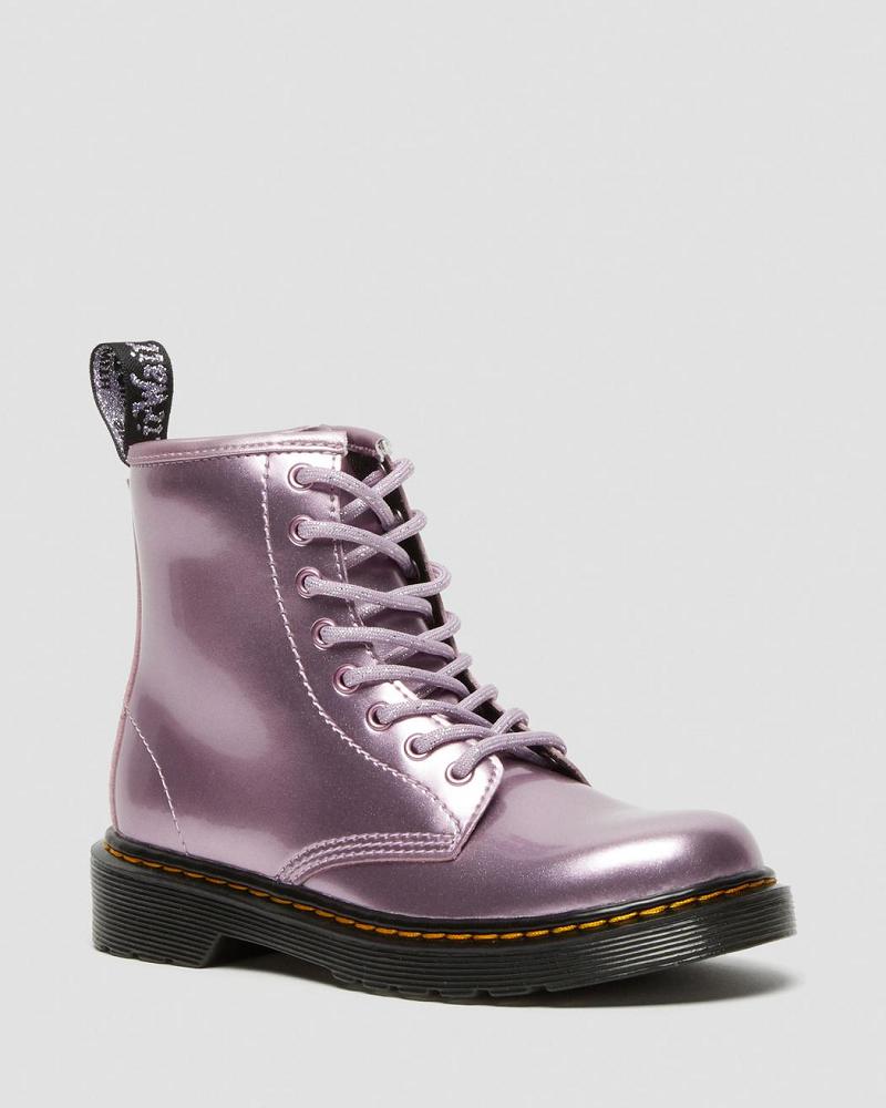 Dr Martens Junior 1460 Metallic Veterlaarzen Kinderen Roze | NL 141WNB